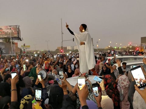 Sudanese are referring to her as "Kandaka," which means a Nubian queen