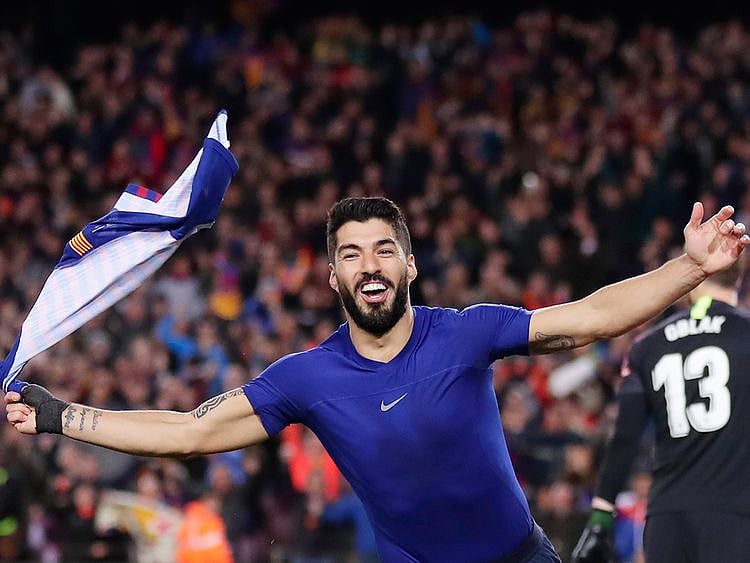 Barcelona forward Luis Suarez