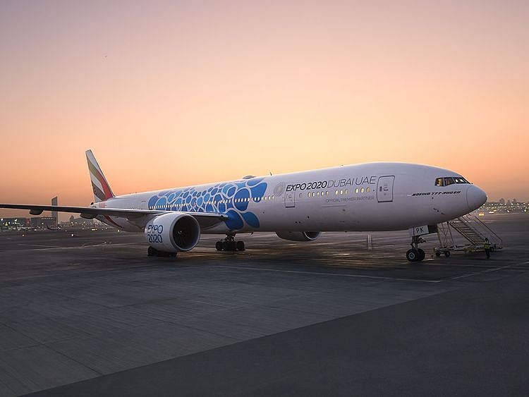 emirates plane expo2020