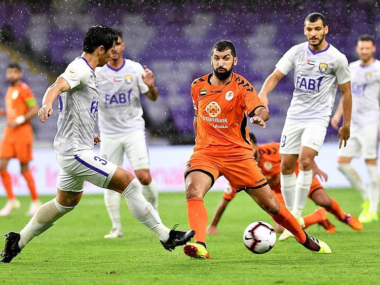 Action from the Al Ain vs Ajman