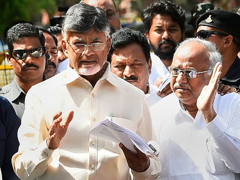Andhra Pradesh Chief Minister and Telugu Desam Party President N Chandrababu Naidu 