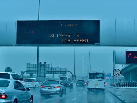 Rainfall across the UAE