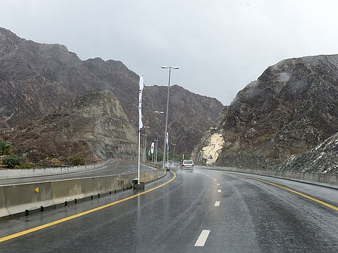 The new Sharjah-Khor Fakkan road. Part of the road will be closed tomorrow morning.