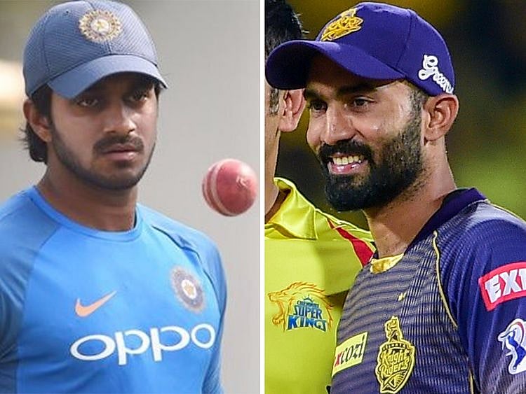 Vijay Shankar and Dinesh Karthik