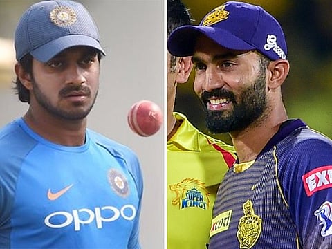 Vijay Shankar and Dinesh Karthik