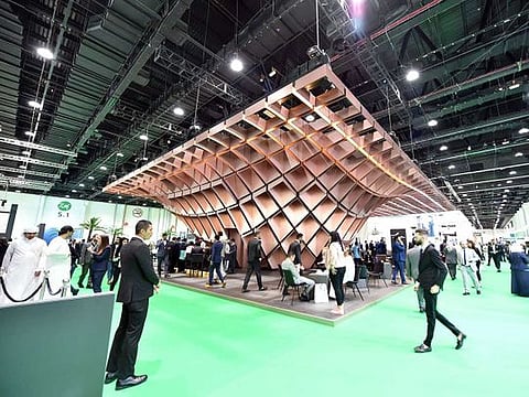 Al Dar pavillion at the cityscape exhibition at the ADNEC in Abu Dhabi.