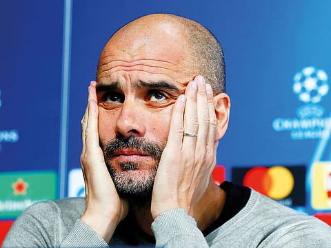 Manchester City manager Pep Guardiola will be setting up his side to face Atletico Madrid tomorrow in the quarter-final of the Champions League.