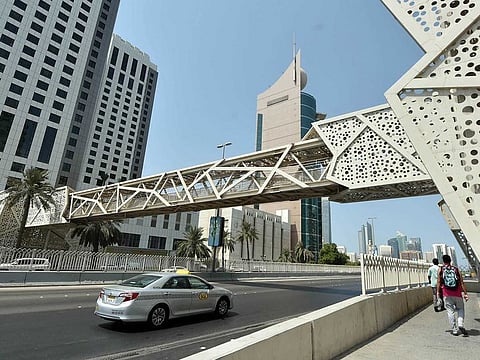 Airport road in Abu Dhabi.