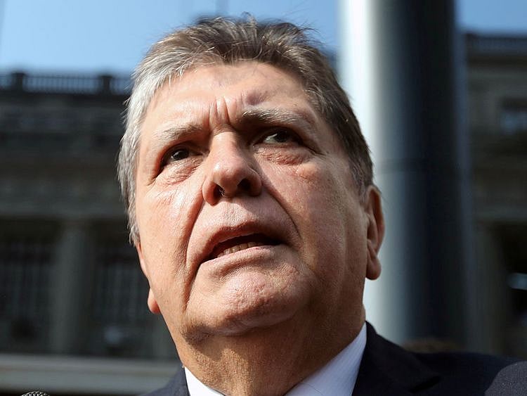 Former Peruvian president Alan Garcia