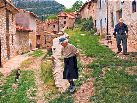 For more than 30 years, Juan Martin Colomer and his wife Sinforosa Sancho have lived alone in the Spanish village of La Estrella
