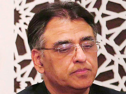 File picture of Pakistan's Finance Minister Asad Umar.