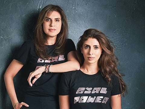 Fashion designer Monisha Jaising and Shweta Bachchan Nanda have come together to launch their ready-to-wear.