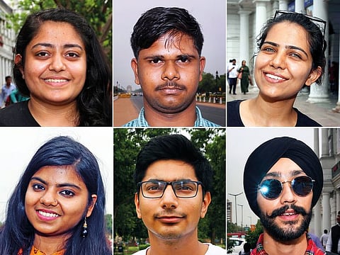 Clockwise from upper left: Vardha Kharbanda, Mayank Thakur, Monika Dalal, Rajanvir Singh Luthra, Jitesh Nagpal and Kavita Srivastava.