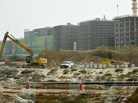Construction work at Dubai South. Within the Dubai South master-development, here are dedicated clusters for industrial, warehousing and other activities.