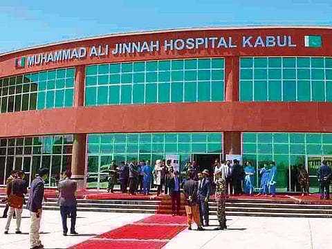 Jinnah Hospital in Kabul, Afghanistan. The hospital is built by the Pakistani government.It was opened for public on 20 April 2019 and is named after the founder of Pakistan,