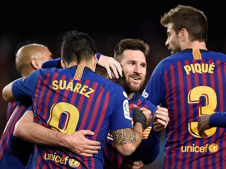 Barcelona's Argentinian forward Lionel Messi