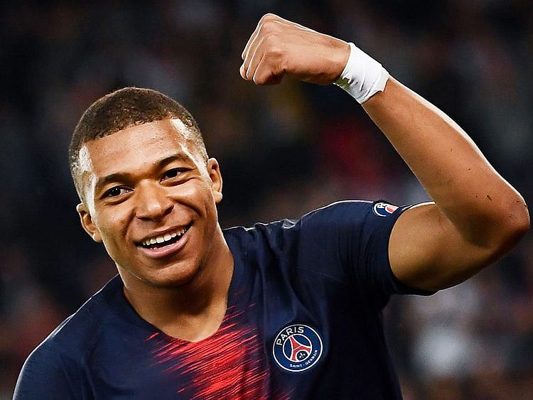 Paris Saint-Germain's French forward Kylian Mbappe