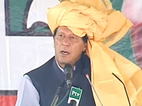 Imran Khan performs the groundbreaking ceremony for Mohmand Dam project to help his country overcome water and energy shortage.