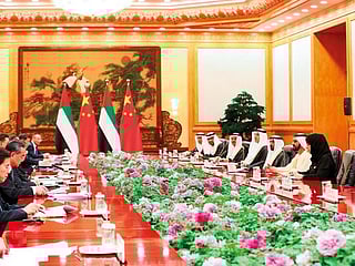 Mohammad Bin Rashid discusses cooperation with Chinese President