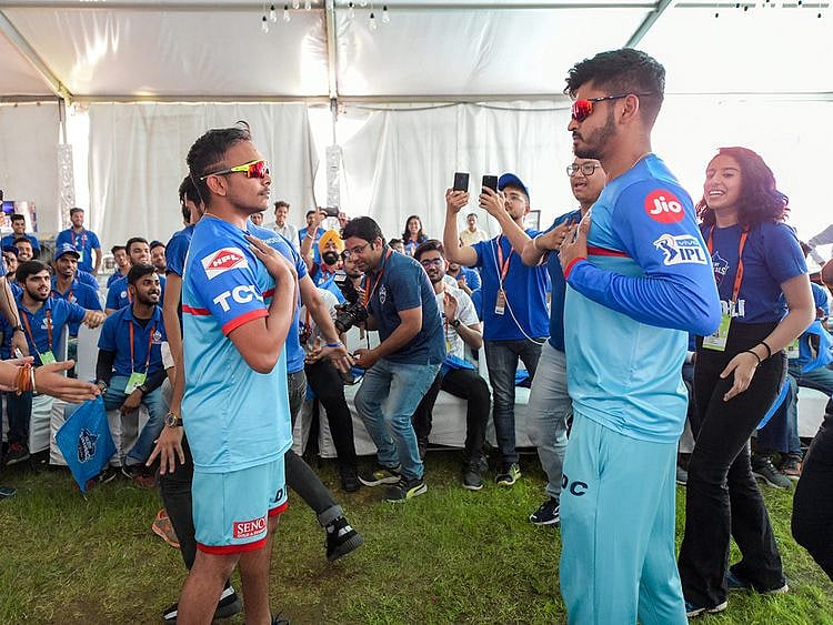 Delhi Capitals captain Shreyas Iyer and teammate Prithvi Sha