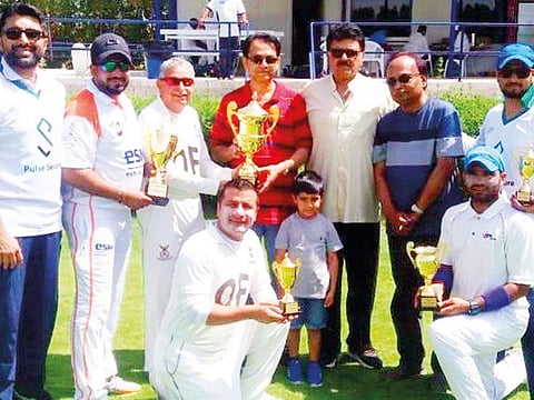 Winners and runners up captains of the Tahir Spice Cup.