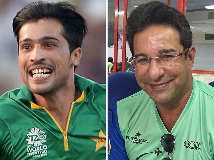 Mohammad Amir and Wasim Akram