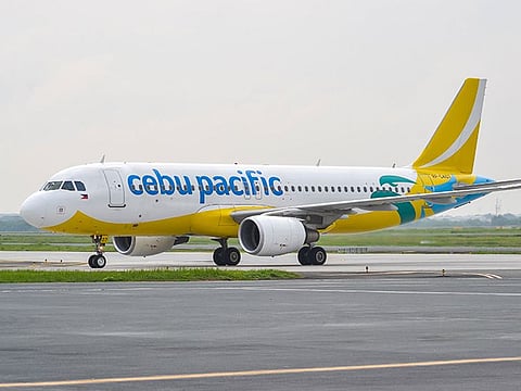 A Cebu Pacific aircraft.