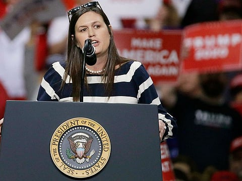 Sarah Huckabee Sanders, the White House press secretary