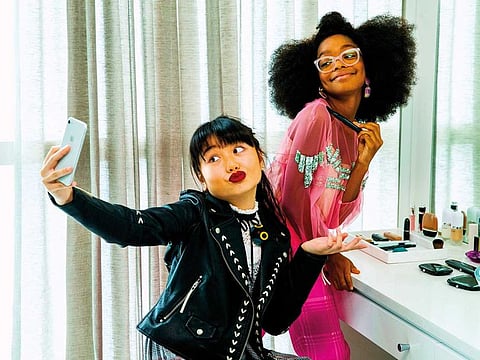 Thalia Tran and Marsal Martin in 'Little', out now in the UAE.