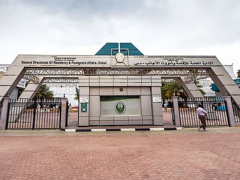 The General Directorate of Residency and Foreign Affairs (GDRFA) in Dubai.  