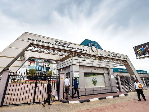 The General Directorate of Residency and Foreign Affairs (GDRFA) in Dubai.  