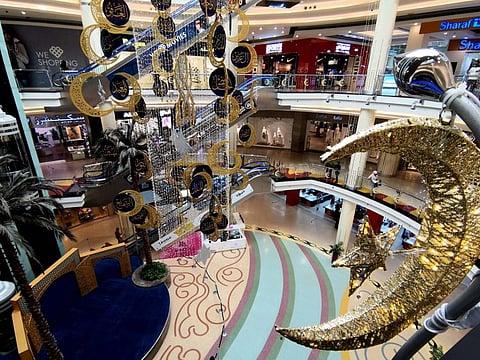 Ramadan decoration at Mega Mall, Sharjah. 