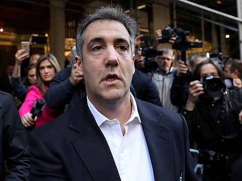 Michael Cohen, US President Donald Trump's former lawyer, leaves his apartment to report to prison in Manhattan, New York, on May 6, 2019. 