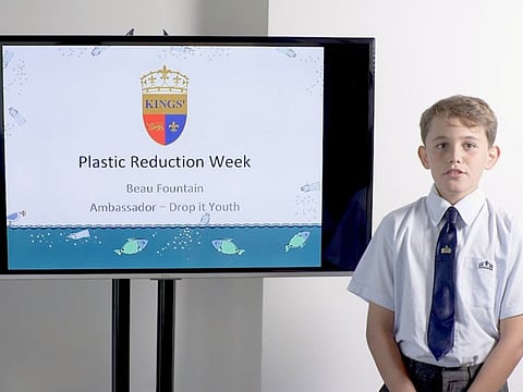 Student starts campaign to reduce plastic use