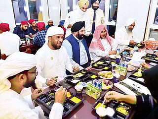 Watch: Muslims pray, end fast in Dubai’s Sikh shrine