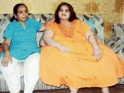 Amita Rajani (right) with mother Mamta.