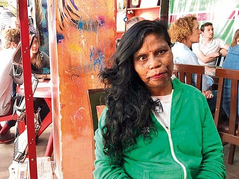 Madhu Kashyap, who survived an acid attack more than 20 years ago, works at Sheroes’ Hangout in Agra, India.