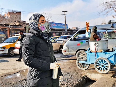 One of the challenges Hassani faces in Kabul is finding wall space where she is allowed to complete her spray-painted works. 