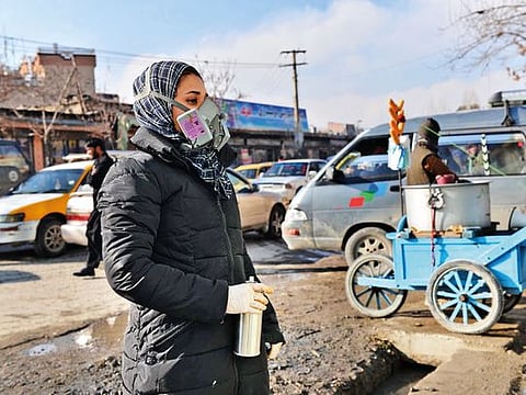 One of the challenges Hassani faces in Kabul is finding wall space where she is allowed to complete her spray-painted works. 