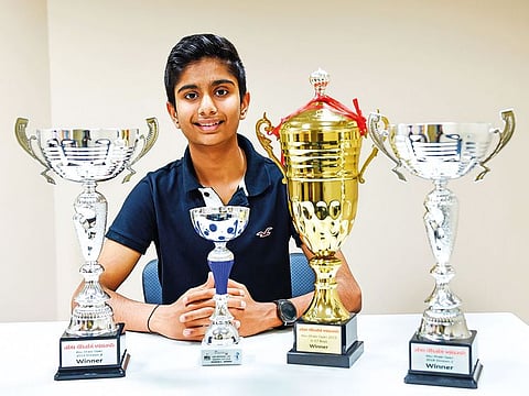 Young squash player Ishan Malani.