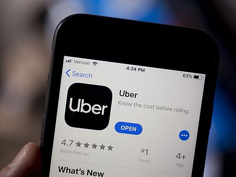 The Uber app