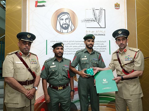 Dubai Police divers honoured for finding tourist’s watch