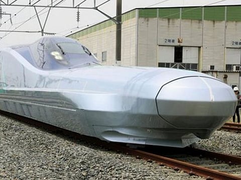 The ALFA-X version of the Shinkansen.