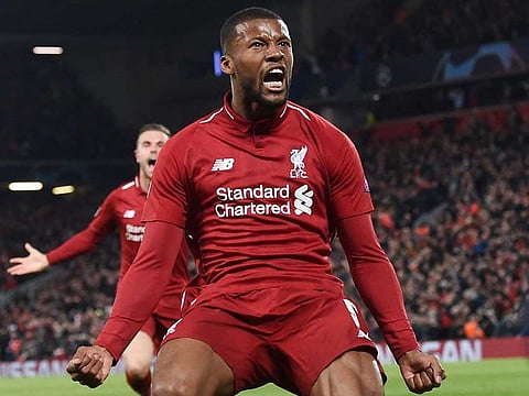 Liverpool's Dutch midfielder Georginio Wijnaldum