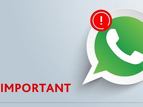 The Telecommunications Regulatory Authority (TRA) issues a notice to WhatsApp users in UAE following a discovery of a security breach in the messaging app.