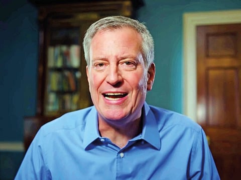 New York City Mayor Bill de Blasio 