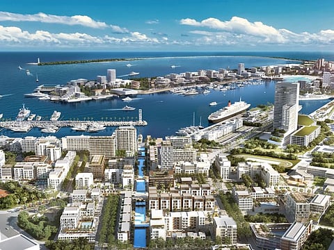 A computer-generated image of the Mina Rashid project. City planners have a twin strategy behind giving the oldest neighbourhoods a new sheen.