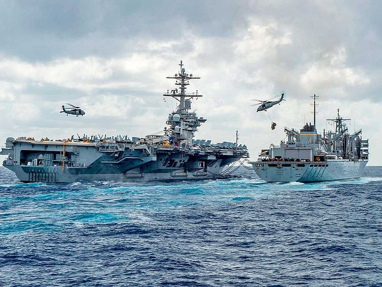 The Nimitz-class aircraft carrier USS Abraham Lincoln