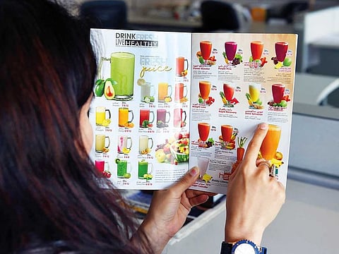 Healthy choices from healthy menu.
