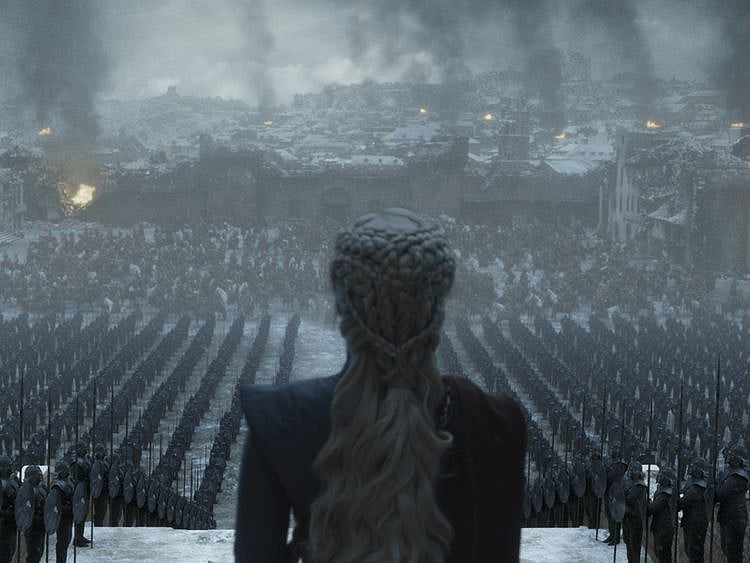 A still from the final episode of 'Game of Thrones'.